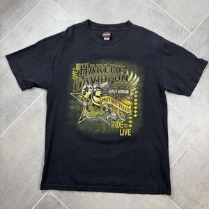 Harley Davidson T-Shirt Large Double Sided Live to Ride and Taboo Graphics